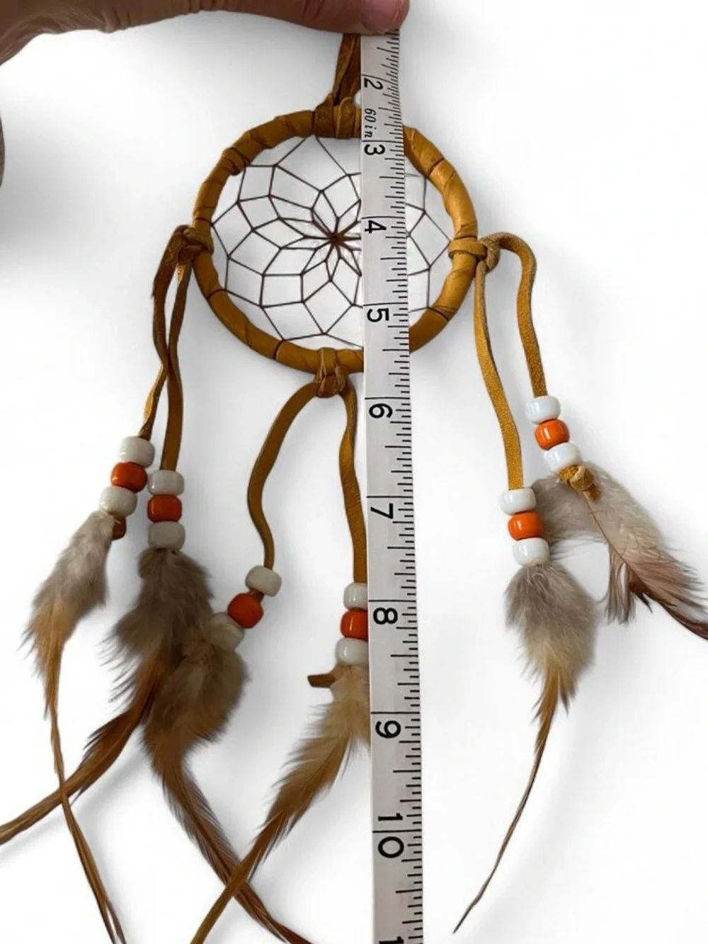 Handmade Dreamcatcher with Feathers from Seminole Tribe